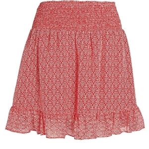 INTERMIX Rena Printed Ruffle Mini Skirt